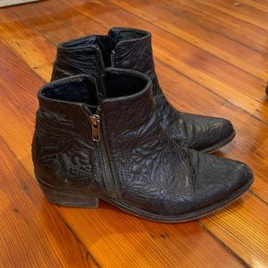 Free People Black Leather Boots